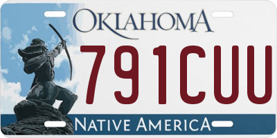 OK license plate 791CUU