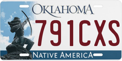 OK license plate 791CXS