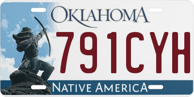 OK license plate 791CYH