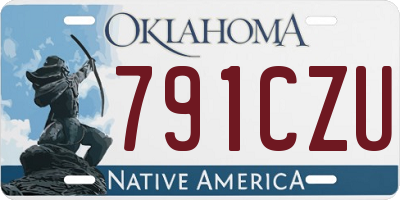 OK license plate 791CZU