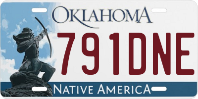 OK license plate 791DNE
