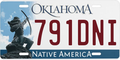 OK license plate 791DNI
