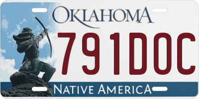 OK license plate 791DOC