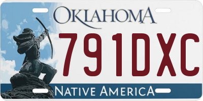 OK license plate 791DXC