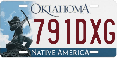 OK license plate 791DXG