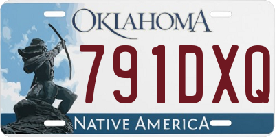 OK license plate 791DXQ