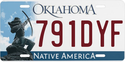 OK license plate 791DYF