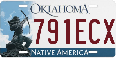 OK license plate 791ECX