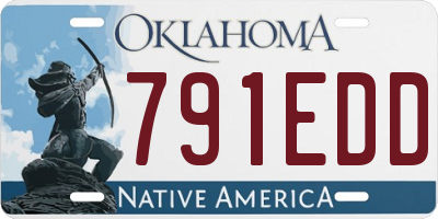 OK license plate 791EDD