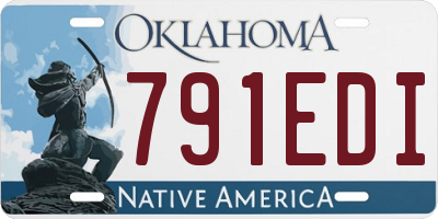 OK license plate 791EDI