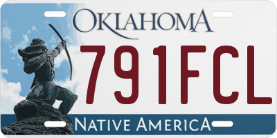 OK license plate 791FCL
