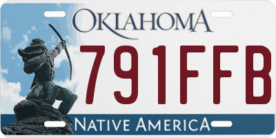 OK license plate 791FFB
