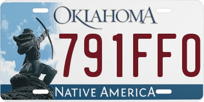OK license plate 791FFO
