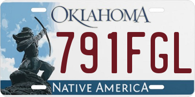 OK license plate 791FGL