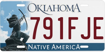 OK license plate 791FJE