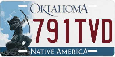 OK license plate 791TVD