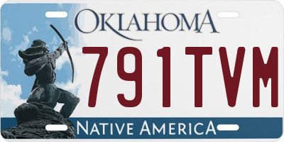 OK license plate 791TVM