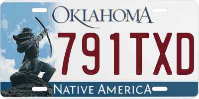 OK license plate 791TXD