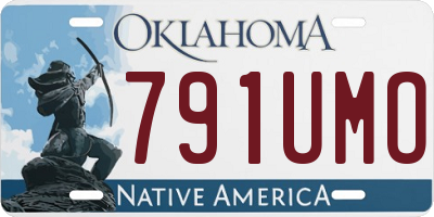 OK license plate 791UMO