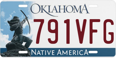 OK license plate 791VFG