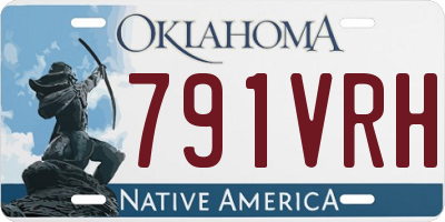 OK license plate 791VRH