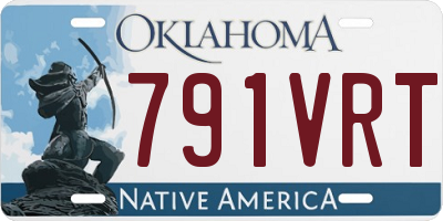 OK license plate 791VRT