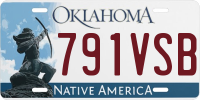 OK license plate 791VSB