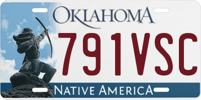 OK license plate 791VSC