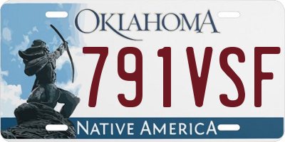 OK license plate 791VSF