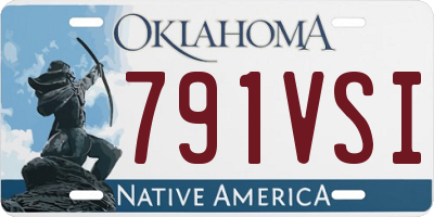 OK license plate 791VSI