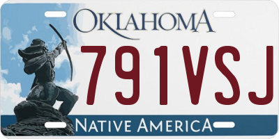 OK license plate 791VSJ