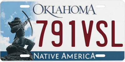 OK license plate 791VSL