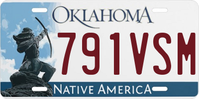 OK license plate 791VSM