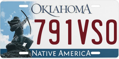 OK license plate 791VSO