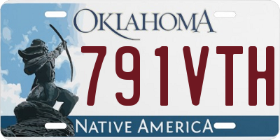 OK license plate 791VTH