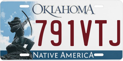 OK license plate 791VTJ