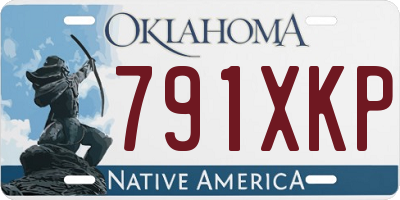 OK license plate 791XKP