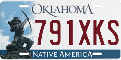 OK license plate 791XKS