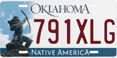 OK license plate 791XLG