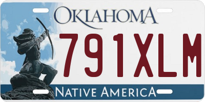 OK license plate 791XLM