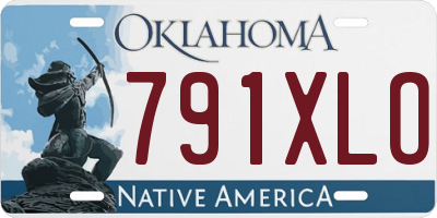 OK license plate 791XLO
