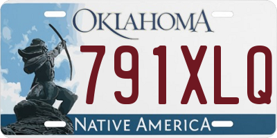 OK license plate 791XLQ