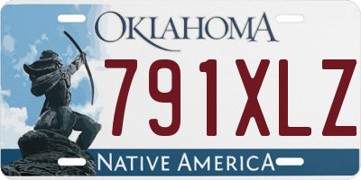 OK license plate 791XLZ