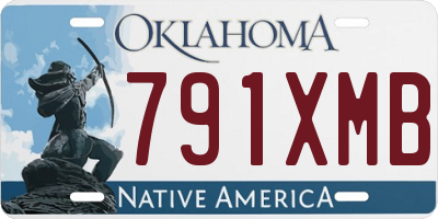 OK license plate 791XMB