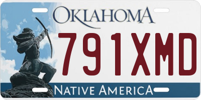 OK license plate 791XMD