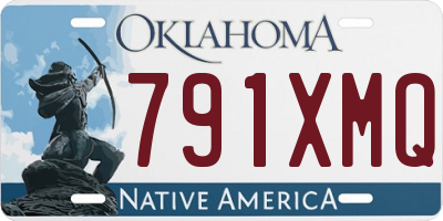 OK license plate 791XMQ