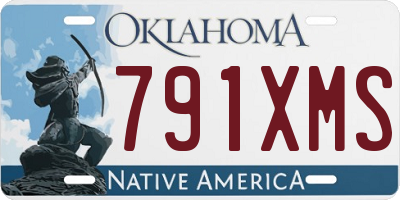 OK license plate 791XMS