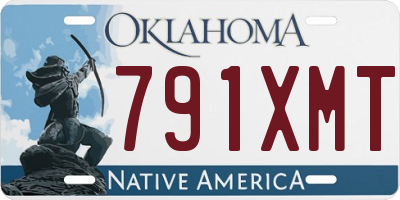 OK license plate 791XMT