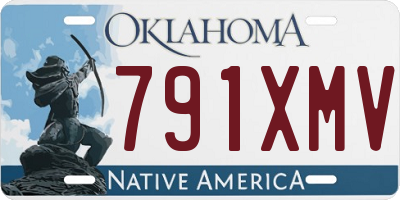 OK license plate 791XMV