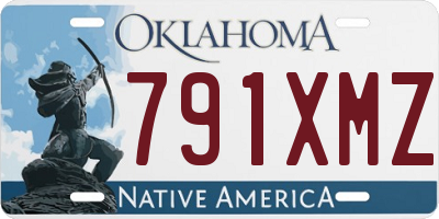 OK license plate 791XMZ